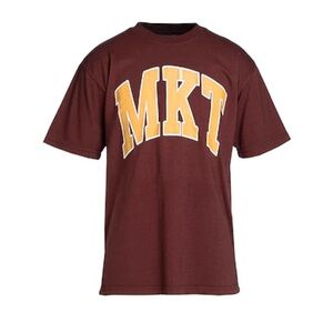 NWT MKT Brown Gold Arc Logo Men's T-Shirt L